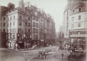 Paris, rue Galande, 1888 by French Photographer